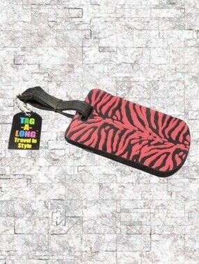 NEW - ANIMAL PRINT RUBBER LUGGAGE TAG